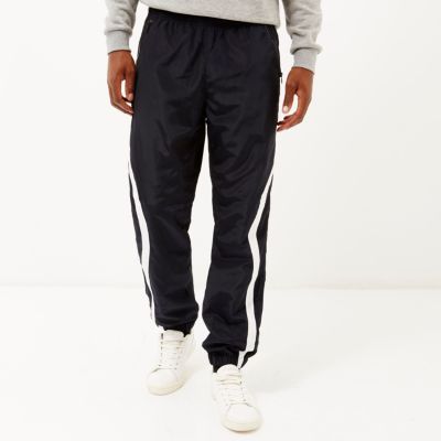 Navy Christopher Shannon panel joggers
